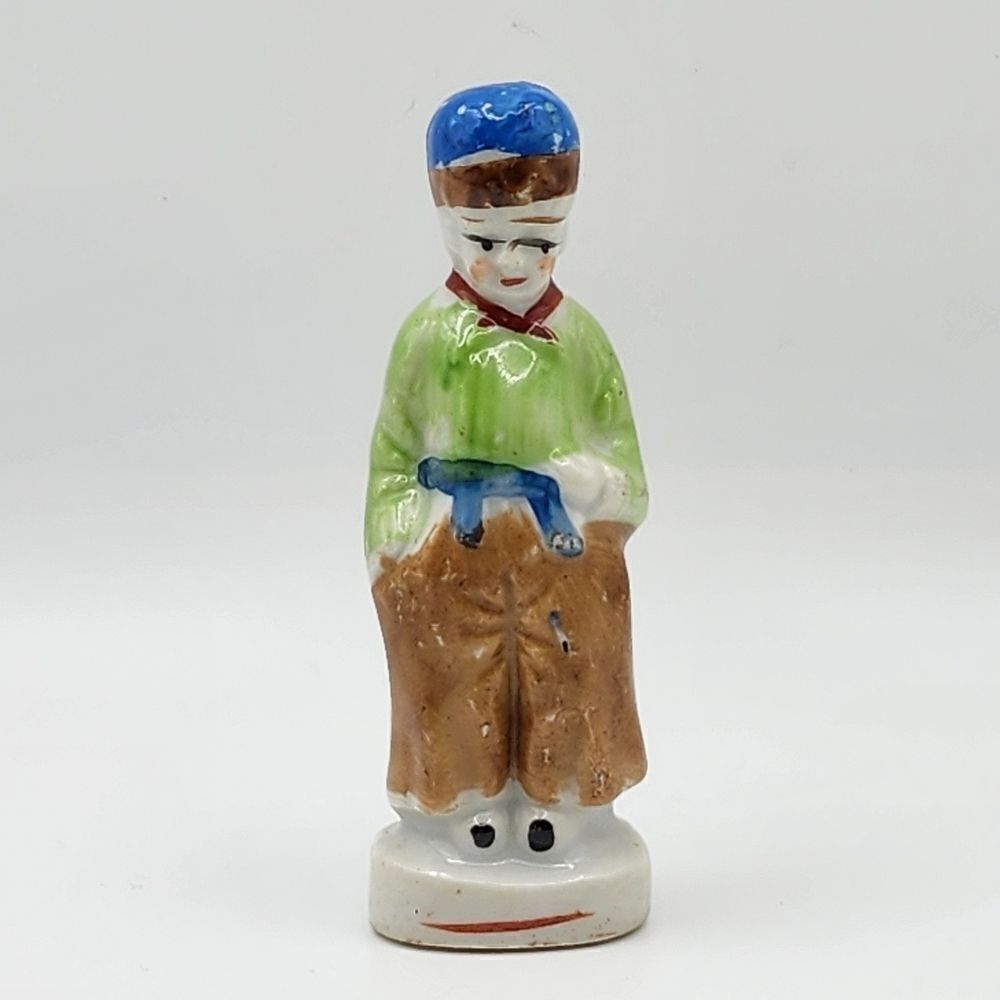 Vintage Japan Small Dutch Boy Figurine Mad In Occupied Japan